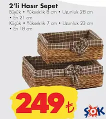 2'Lİ HASIR SEPET 2'Lİ HASIR SEPET